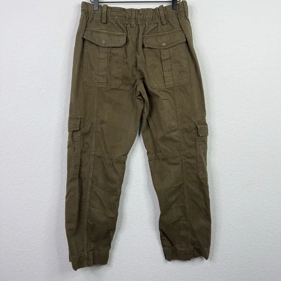 Zara Pants Womens S Green Utility Cargo Gorpcore Hiking Y2K Military Casual - Picture 2 of 11